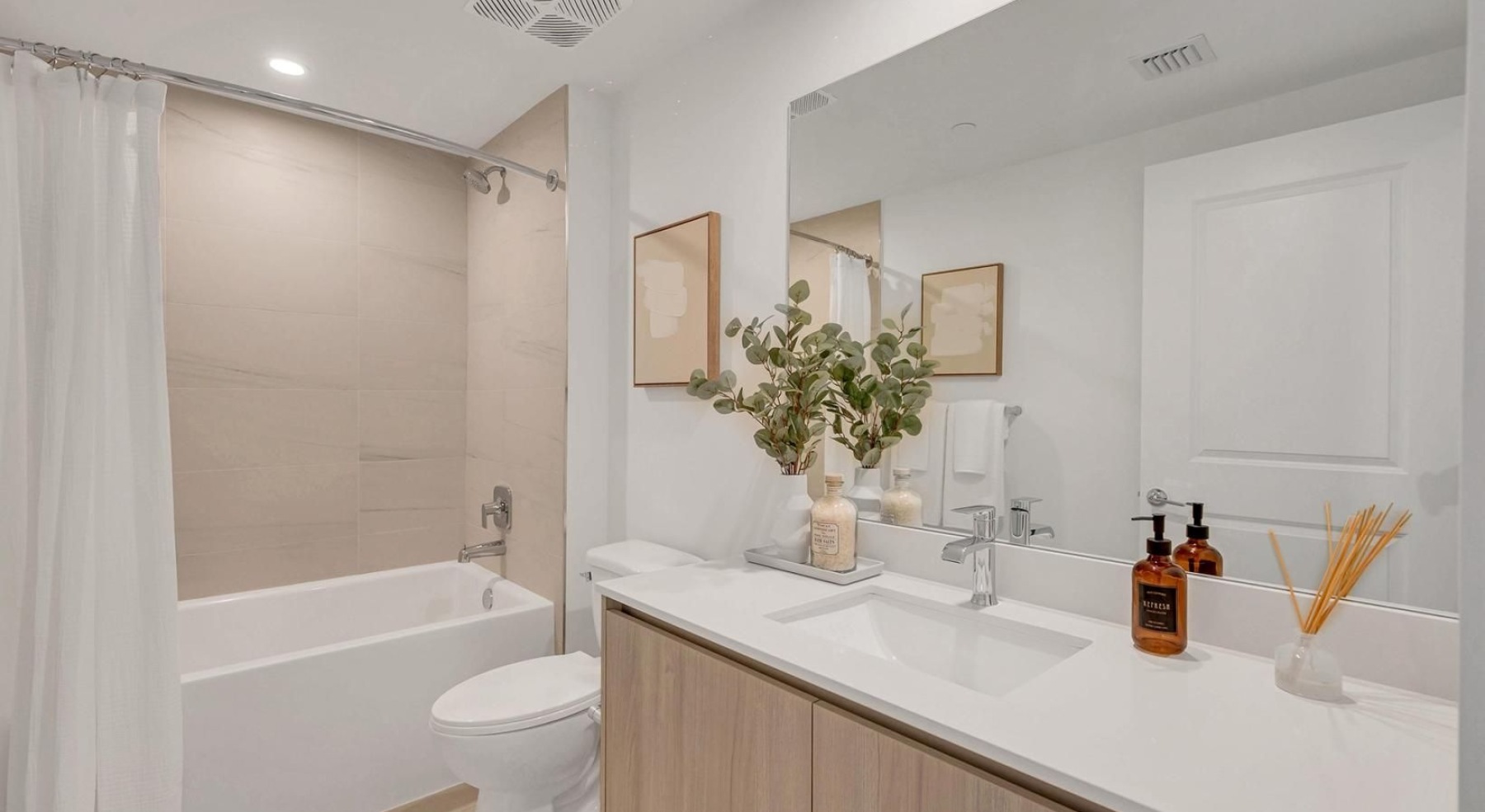 bath area with a standalone tub