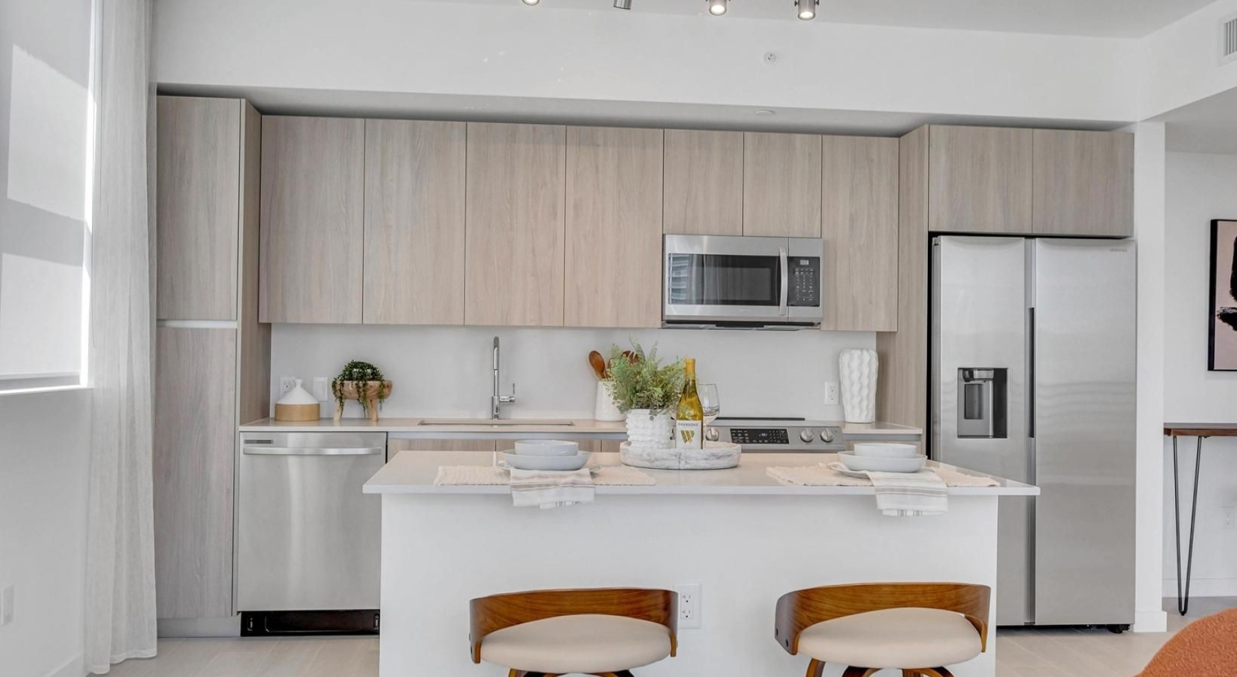 kitchen with modern appliances